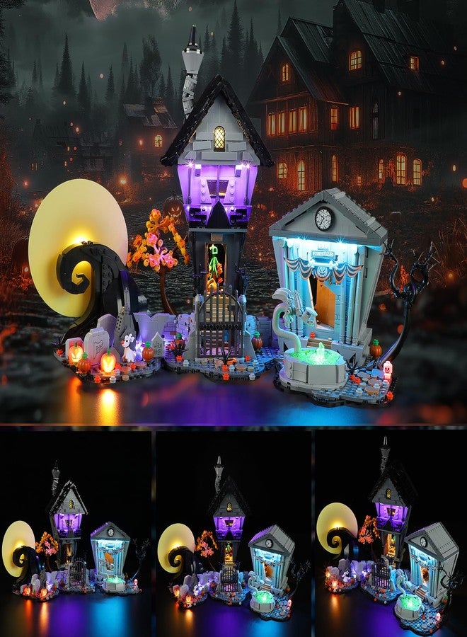 YEABRICKS LED Light for 21351 Ideas Disney Tim Burton's The Nightmare Before Christmas Building Blocks Model (Building Set NOT Included) - Image 3